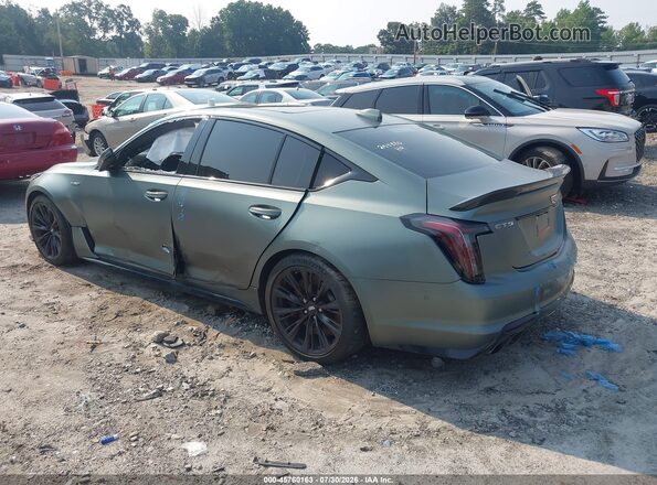1G6D35R64N0810156 2022 CADILLAC CT5 Green Հետևի ձախ