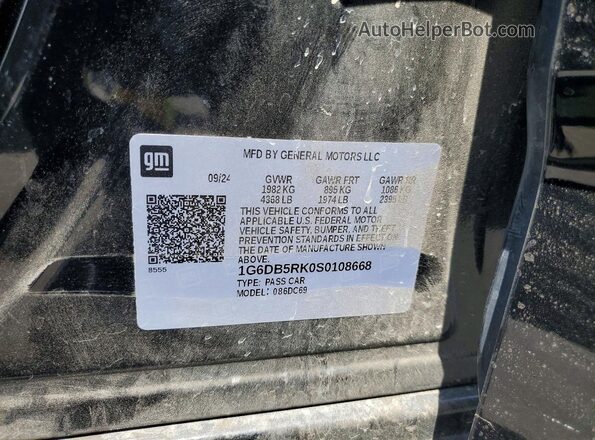 1G6DB5RK0S0108668 2025 CADILLAC CT4 Black Vista del compartimento del motor