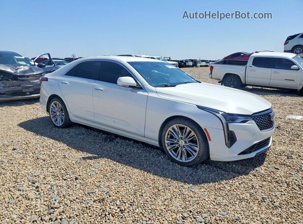 1G6DB5RK5M0130409 2021 CADILLAC CT4 Белый Передняя правая четверть