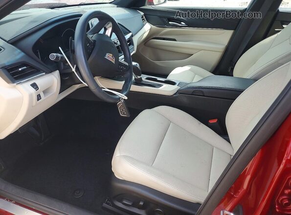 1G6DB5RK9R0124751 2024 CADILLAC CT4 Red Widok wnętrza z przodu