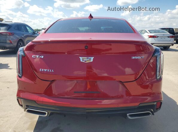 1G6DC5RK1N0121074 2022 CADILLAC CT4 Red Հետևի տեսք