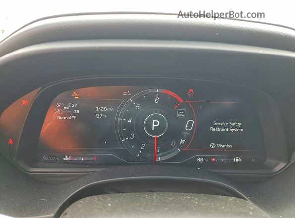 1G6DC5RK5N0133941 2022 CADILLAC CT4 Gray Widok zestawu wskaźników