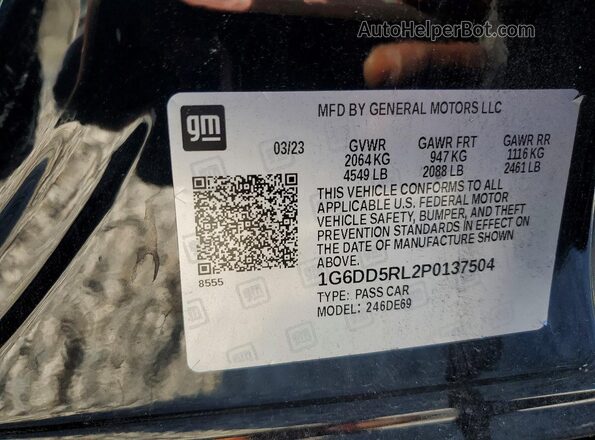 1G6DD5RL2P0137504 2023 CADILLAC CT4 Black ძრავის განყოფილების ხედი