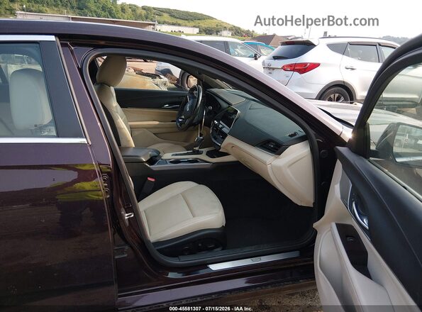 1G6DF5RK1L0140826 2020 CADILLAC CT4 Burgundy Widok wnętrza z przodu