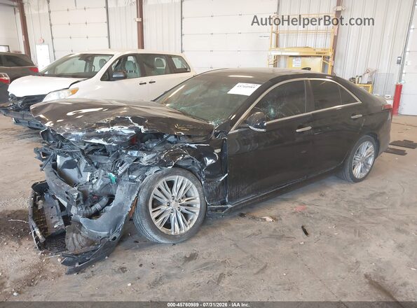 1G6DF5RK5M0147957 2021 CADILLAC CT4 Black Առջևի ձախ երեք քառորդ տեսարան