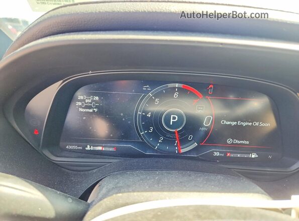 1G6DF5RK6M0113106 2021 CADILLAC CT4 White Instrument cluster view
