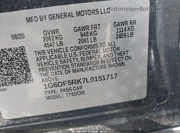 1G6DF5RK7L0151717 2020 CADILLAC CT4 Gray Engine compartment view