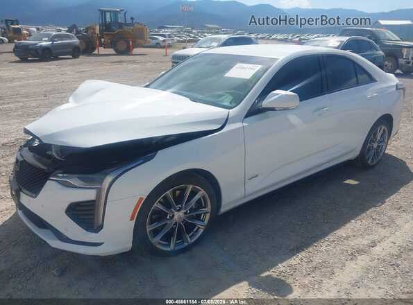 1G6DH5RL6M0134668 2021 CADILLAC CT4 Белый Передняя левая четверть