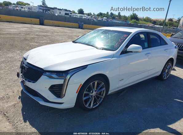 1G6DH5RL7M0135196 2021 CADILLAC CT4 Белый Передняя левая четверть