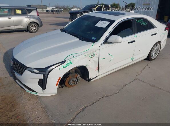 1G6DJ5RK1P0113551 2023 CADILLAC CT4 White Առջևի ձախ երեք քառորդ տեսարան