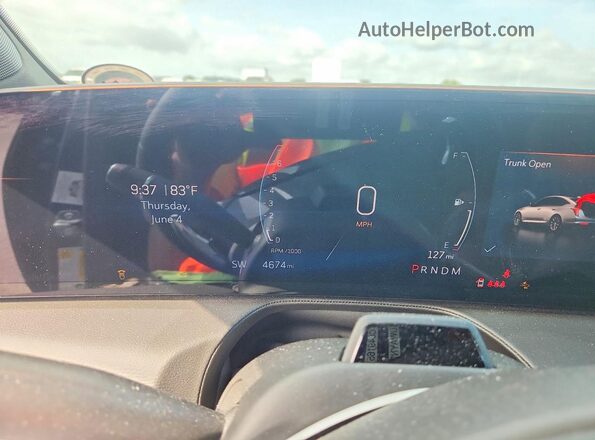 1G6DN5RK3S0106775 2025 CADILLAC CT5 Blue Вид щитка приладів