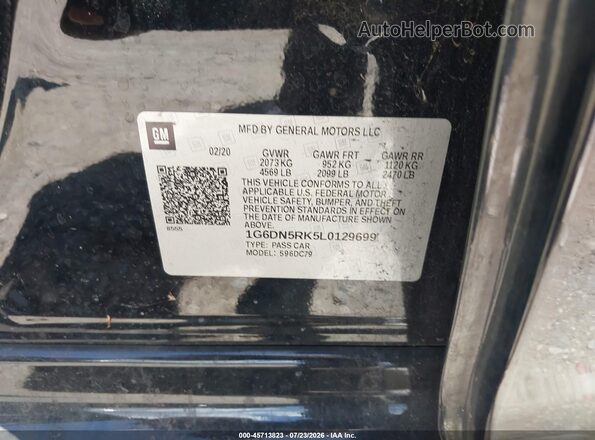 1G6DN5RK5L0129699 2020 CADILLAC CT5 Black Вид підкапотного простору