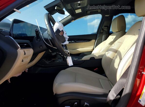 1G6DN5RK6S0104129 2025 CADILLAC CT5 Red Widok wnętrza z przodu