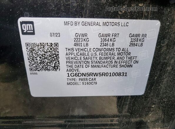 1G6DN5RW5R0100831 2024 CADILLAC CT5 Black Engine compartment view