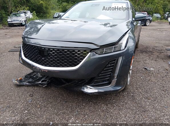 1G6DN5RW9M0106379 2021 CADILLAC CT5 Blue წინა ხედი