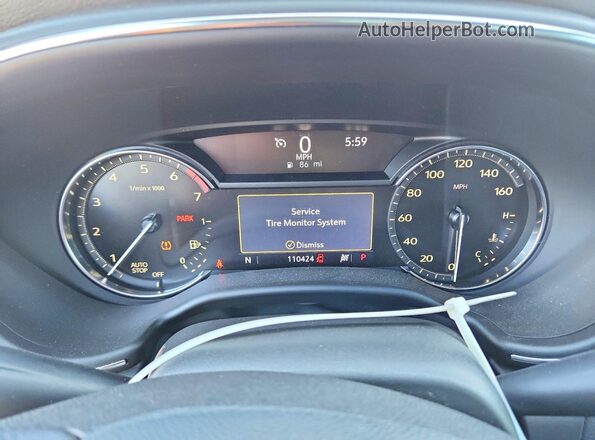1G6DP5RK1L0126504 2020 CADILLAC CT5 Black Instrument cluster view