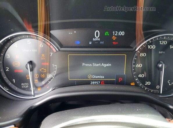 1G6DP5RK2N0117460 2022 CADILLAC CT5 White Вид щитка приладів