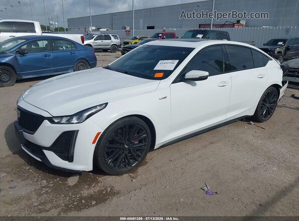 1G6DR5RW6L0153002 2020 CADILLAC CT5 White წინა მარცხენა ხედი სამი მეოთხედიდან