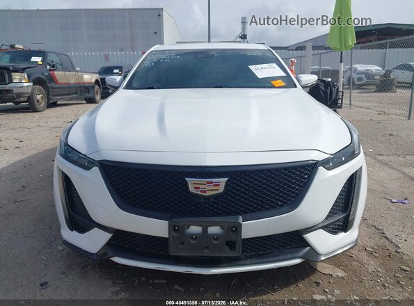 1G6DR5RW6L0153002 2020 CADILLAC CT5 White ხელსაწყოთა პანელის ხედი