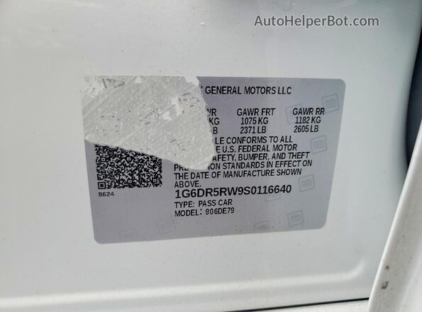 1G6DR5RW9S0116640 2025 CADILLAC CT5 White Вид підкапотного простору
