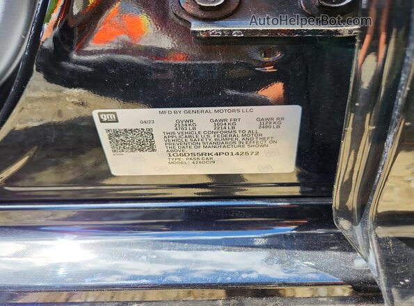 1G6DS5RK4P0142572 2023 CADILLAC CT5 Black Вид підкапотного простору