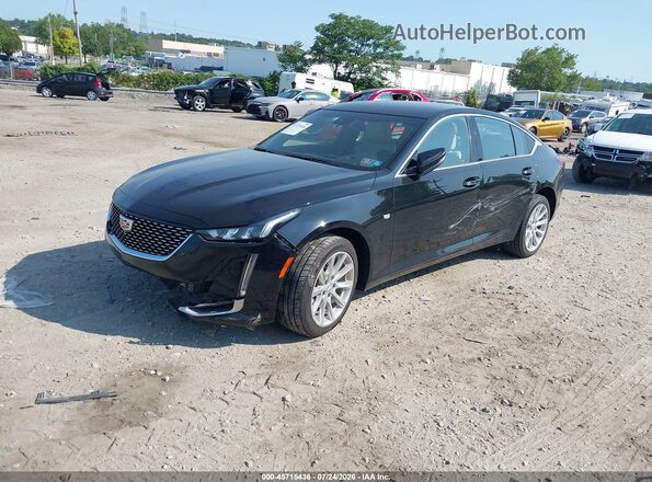 1G6DS5RK5P0113775 2023 CADILLAC CT5 Black Առջևի ձախ երեք քառորդ տեսարան