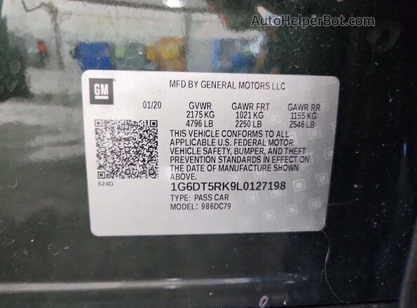1G6DT5RK9L0127198 2020 CADILLAC CT5 Green Widok komory silnika
