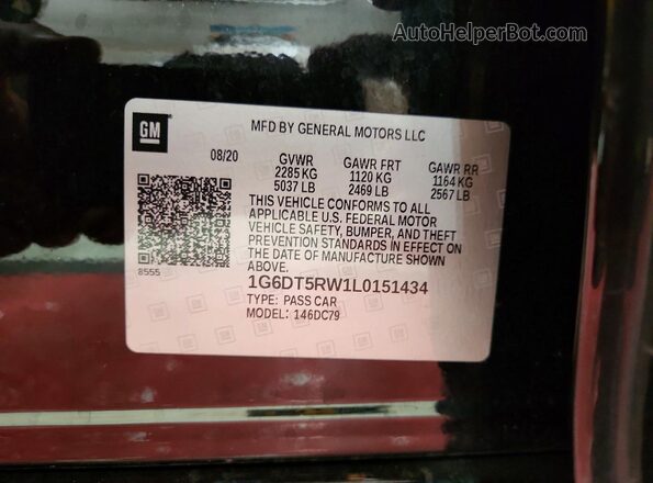1G6DT5RW1L0151434 2020 CADILLAC CT5 Black Widok komory silnika
