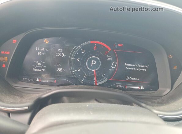 1G6DU5RK0P0122734 2023 CADILLAC CT5 Черный Вид щитка приборов