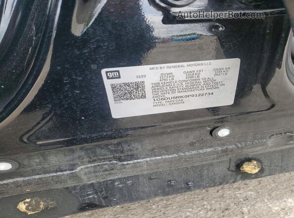1G6DU5RK0P0122734 2023 CADILLAC CT5 Черный Вид подкапотного пространства