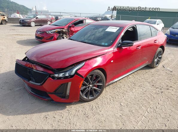 1G6DU5RK7N0115650 2022 CADILLAC CT5 Red Vista tres cuartos delantera izquierda