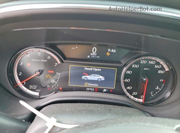 1G6DV5RW0R0116502 2024 CADILLAC CT5 White Widok zestawu wskaźników