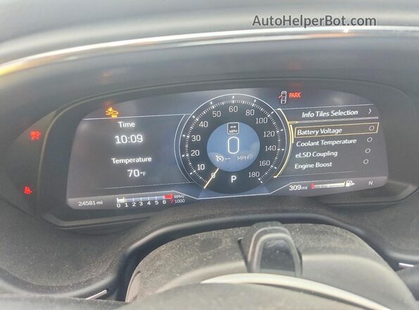 1G6DV5RW3P0123506 2023 CADILLAC CT5 Black Սարքավորումների վահանակի տեսք