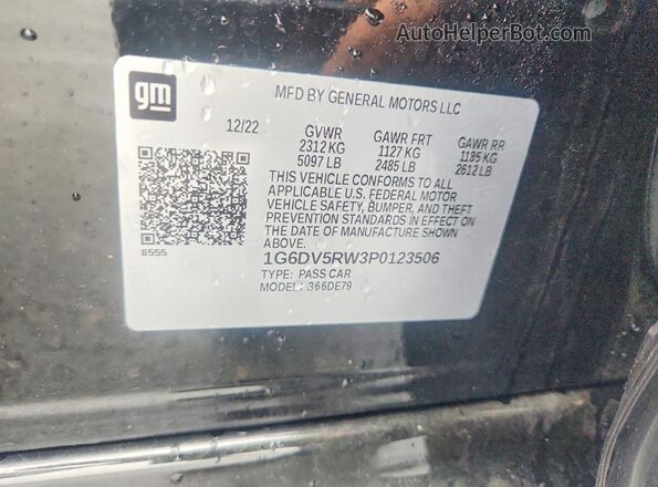1G6DV5RW3P0123506 2023 CADILLAC CT5 Black Շարժիչի բաժամունքի տեսք