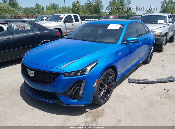 1G6DV5RW8R0115663 2024 CADILLAC CT5 Blue Передня ліва чверть