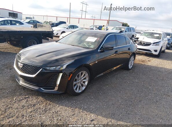 1G6DW5RK6L0153555 2020 CADILLAC CT5 Black Առջևի ձախ երեք քառորդ տեսարան
