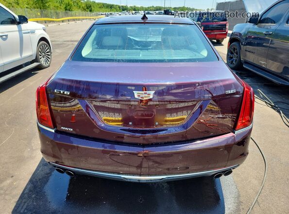 1G6KB5RS3HU203184 2017 CADILLAC CT6 Brown უკანა ხედი
