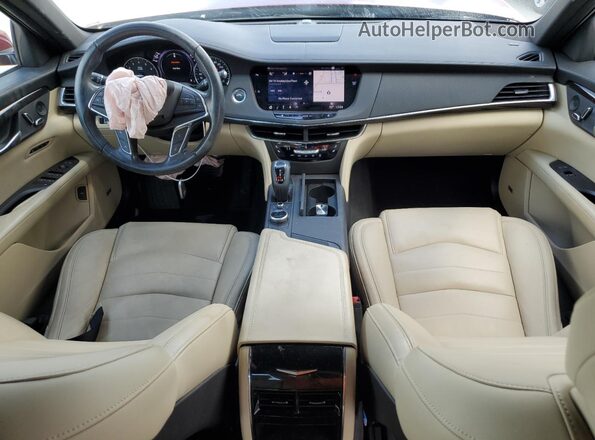 1G6KB5RS3LU101408 2020 CADILLAC CT6 Red Dashboard view