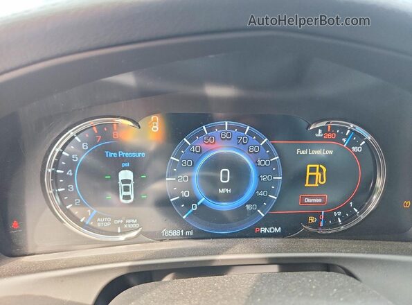1G6KF5RS0HU173422 2017 CADILLAC CT6 Blue ხელსაწყოთა პანელის ხედი