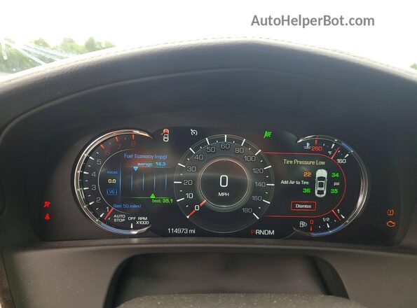 1G6KH5R68HU200427 2017 CADILLAC CT6 Black Вид щитка приладів