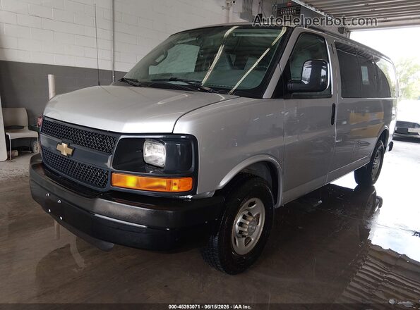 1GAWGEFF7G1280236 2016 CHEVROLET EXPRESS Silver Առջևի ձախ երեք քառորդ տեսարան