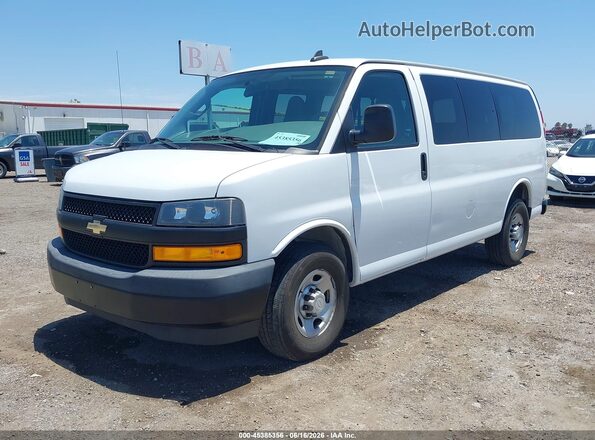1GAWGEFG5K1291088 2019 CHEVROLET EXPRESS White Առջևի ձախ երեք քառորդ տեսարան