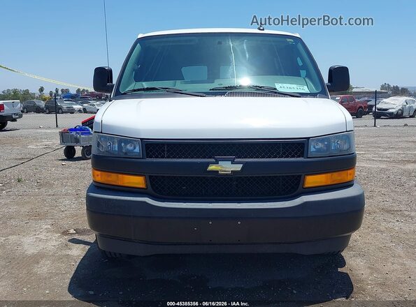 1GAWGEFG5K1291088 2019 CHEVROLET EXPRESS White Սարքավորումների վահանակի տեսք