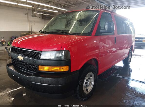 1GAWGEFPXP1105827 2023 CHEVROLET EXPRESS Red Front left