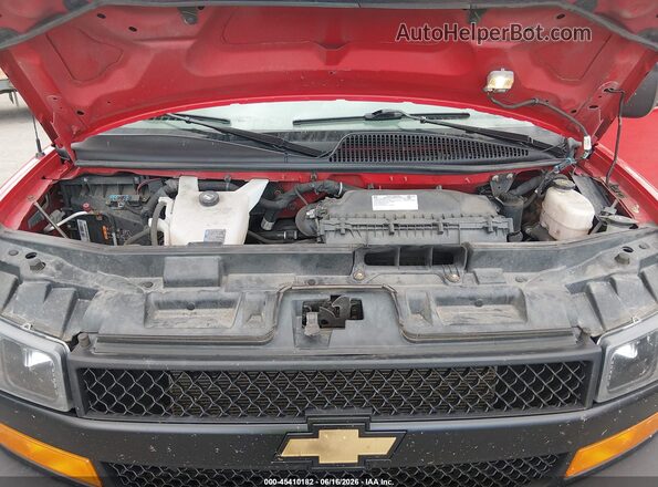 1GAWGEFPXP1105827 2023 CHEVROLET EXPRESS Red Rear view