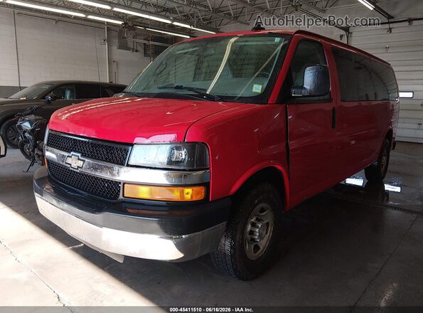 1GAZGNFF5G1283715 2016 CHEVROLET EXPRESS Red წინა მარცხენა ხედი სამი მეოთხედიდან