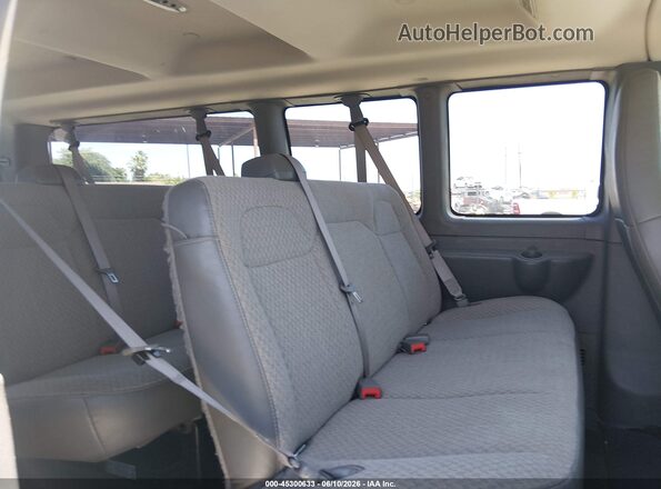1GAZGNFG4K1345722 2019 CHEVROLET EXPRESS White Vista de la etiqueta del VIN