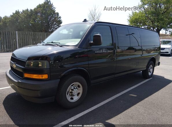 1GAZGNFG5L1139231 2020 CHEVROLET EXPRESS Black წინა მარცხენა ხედი სამი მეოთხედიდან