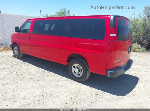 1GAZGNFGXK1353646 2019 CHEVROLET EXPRESS Red Rear left