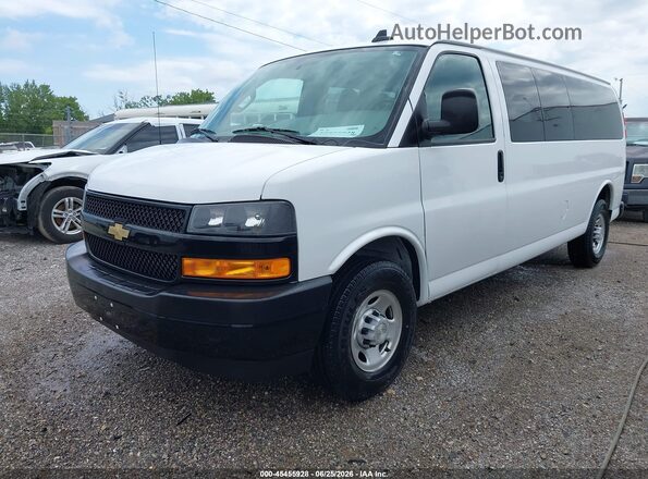 1GAZGNFP1M1155315 2021 CHEVROLET EXPRESS White Առջևի ձախ երեք քառորդ տեսարան